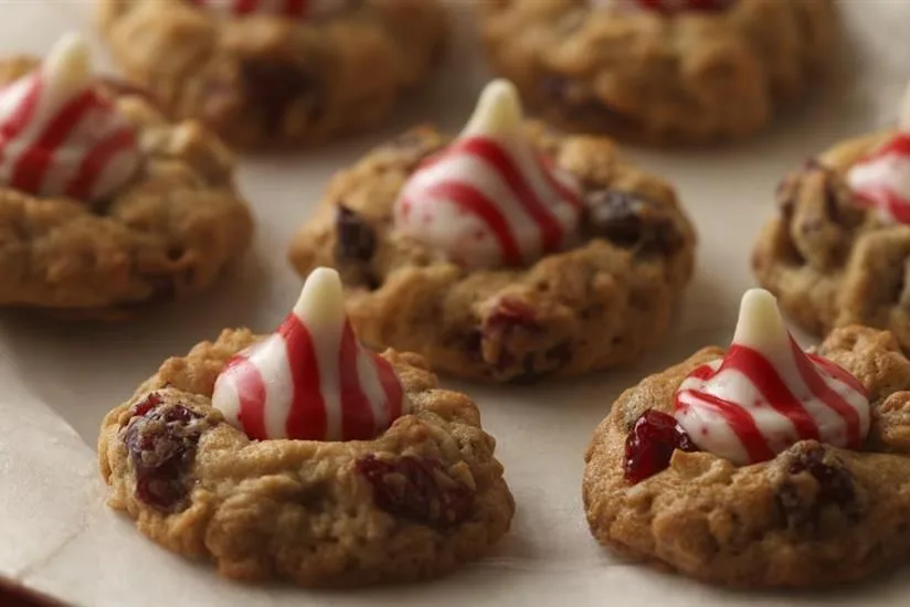 Merry Mint Cookies (Oatmeal Cranberry White Chocolate Chunk Cookies)