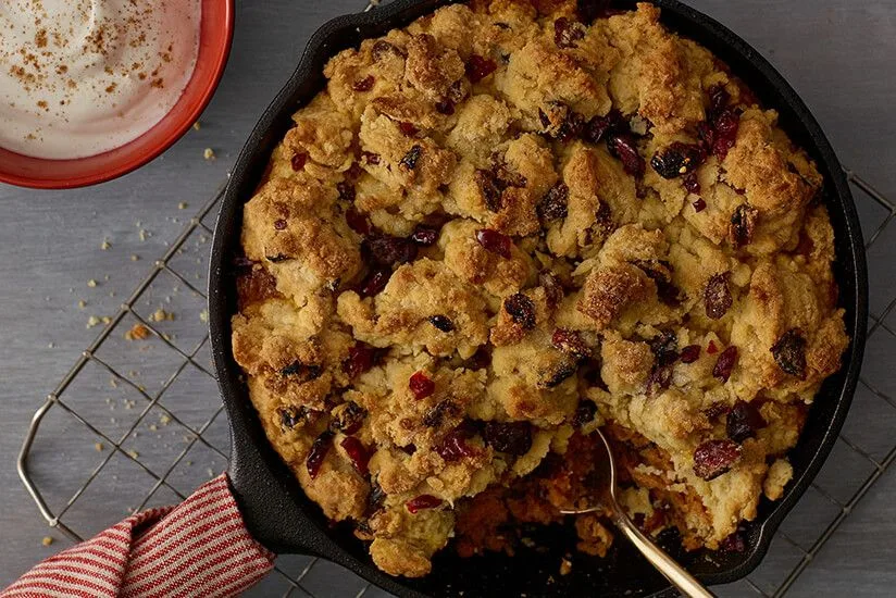 Cranberry Pumpkin Pie Skillet